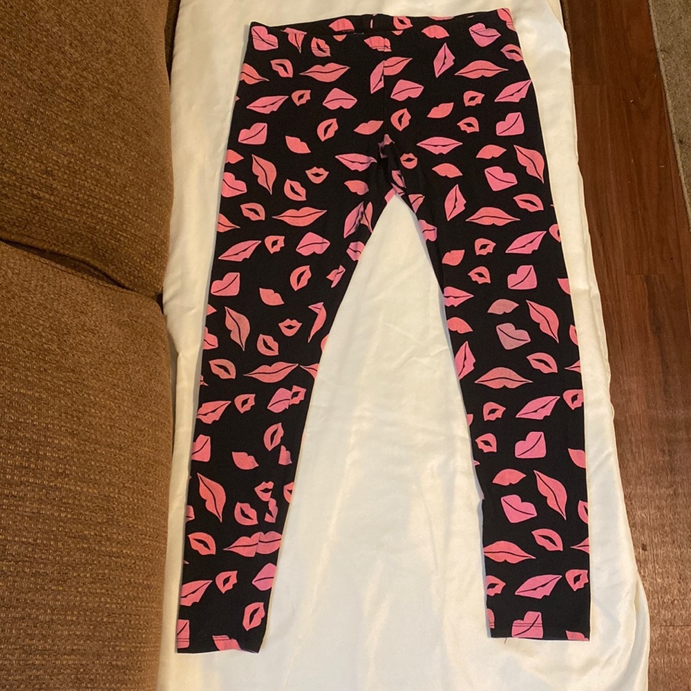 Kids Pink Capri Leggings